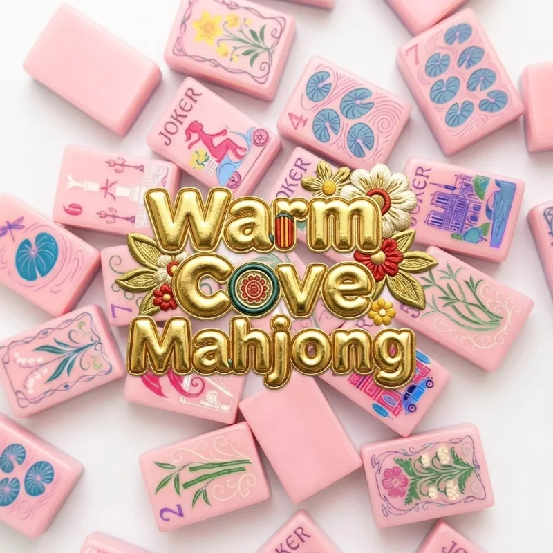 Jelly Pink Acrylic American Mahjong Set – single-layer minimalist design by Warmcove